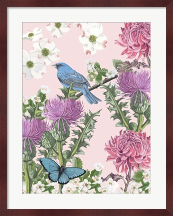 Framed Bird Garden IV Print