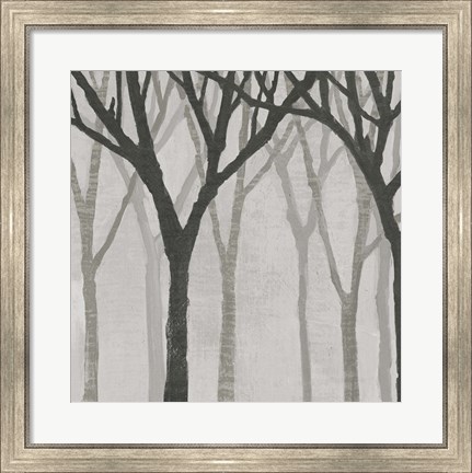 Framed Spring Trees Greystone I Print