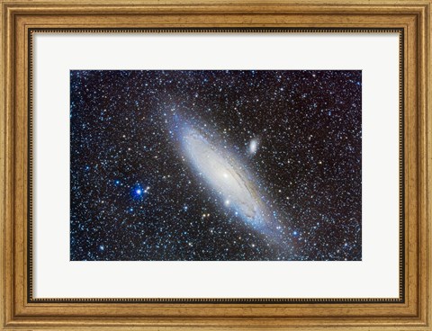 Framed Andromeda Galaxy with Companions Print