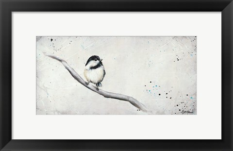 Framed Chickadee I Print