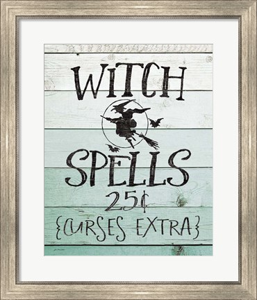 Framed Witch Spells Print