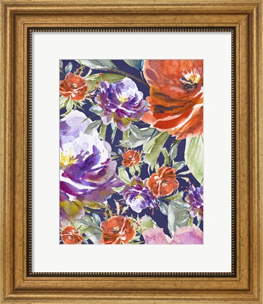 Framed Floral Collage Print