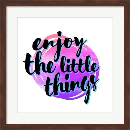 Framed Enjoy the Little Things 3 Print