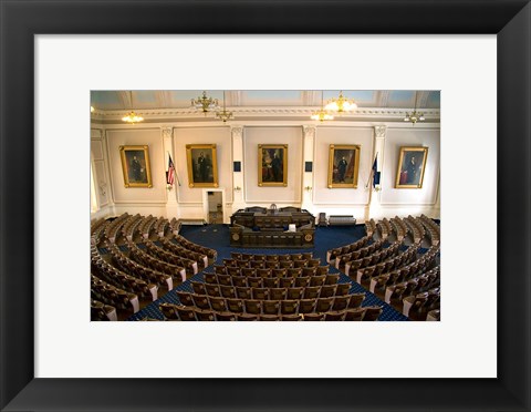 Framed Concord Capitol building, New Hampshire Print