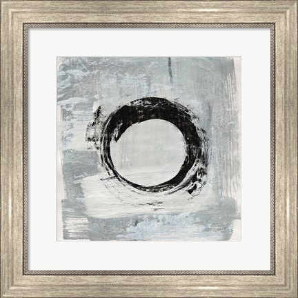 Framed Zen Circle I Crop Print