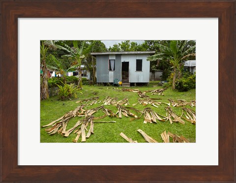 Framed Iron house, Namaqumaqua village, Viti Levu, Fiji Print