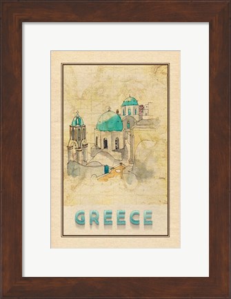 Framed Travel Greece Print