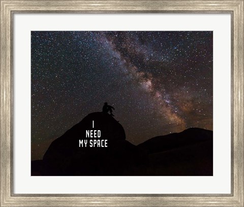 Framed I Need My Space - Color Print