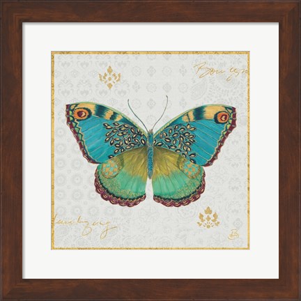 Framed Bohemian Wings Butterfly I Print
