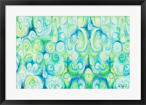 Framed Emerald Abstract Print
