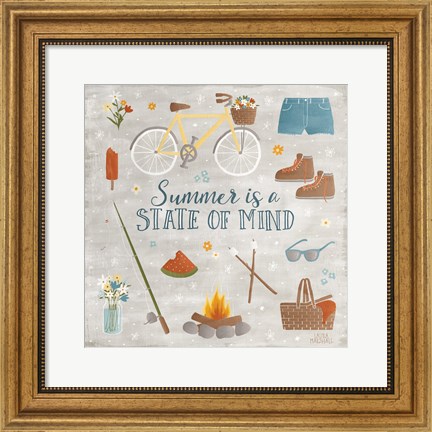 Framed Summer Sunshine I Print