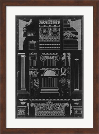 Framed Graphic Architecture IV Print