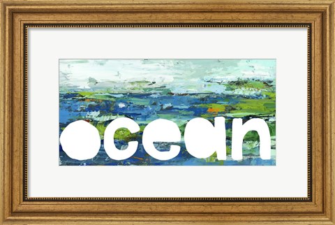 Framed Ocean Sign Print