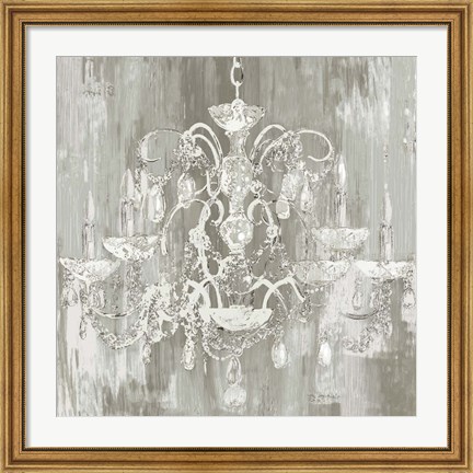 Framed Crystal Chandelier Print