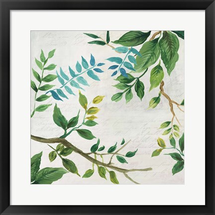 Framed Lush Leaves Print