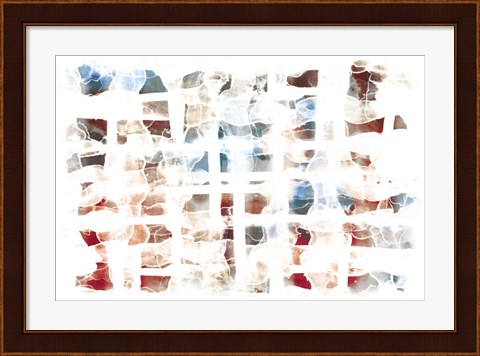 Framed Abstract Checkers Print