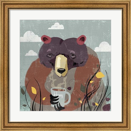 Framed Honey Bear Print