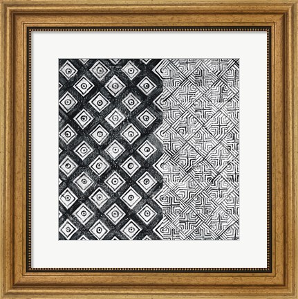 Framed Maki Tile II BW Print