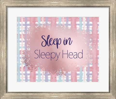 Framed Sleep In Print