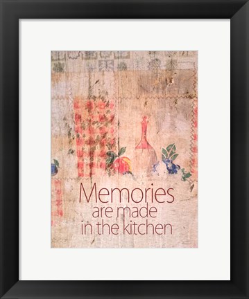 Framed Kitchen Memories Print