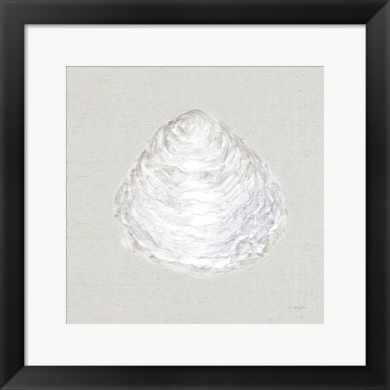 Framed Serene Shells I Tan Print