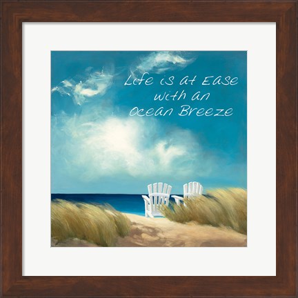 Framed Perfect Day Ocean Breeze Print