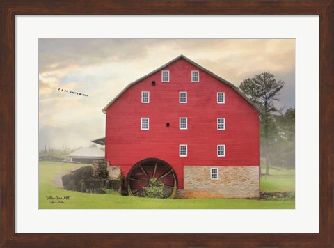 Framed Willow Grove Mill Print