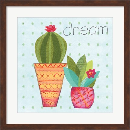 Framed Southwest Cactus IV Print