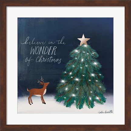 Framed Wonder of Christmas Print