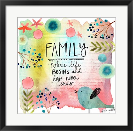 Framed Family Print