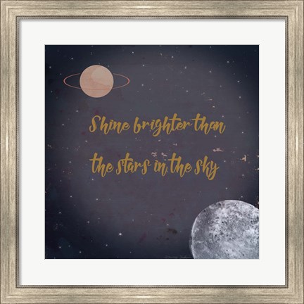 Framed Shine Brighter Print