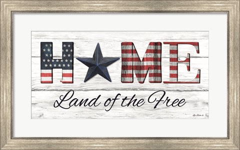 Framed Home - Land of the Free Print