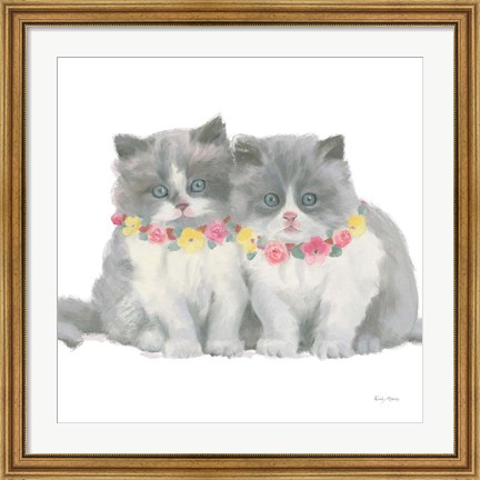 Framed Cutie Kitties VIII Print