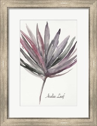 Framed Aralia Leaf Print