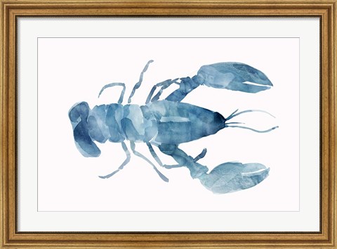 Framed Blue Lobster Print