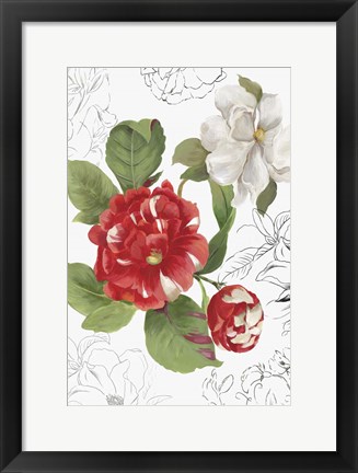 Framed Florecer I Print