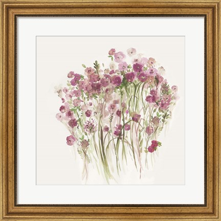Framed Pink Spring Garden Print