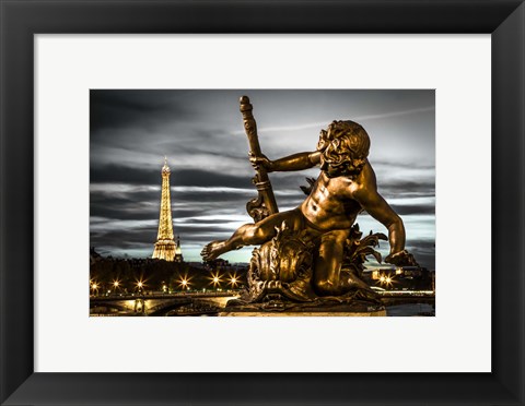 Framed Paris Bridge Print