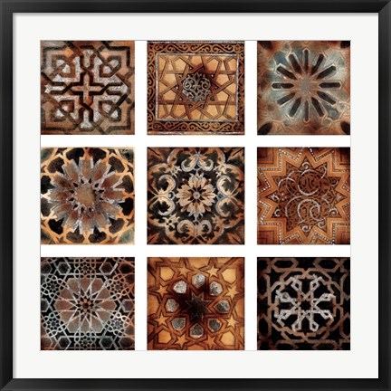 Framed Turkish Tiles Print