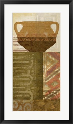 Framed Ethnic Pot IV Print