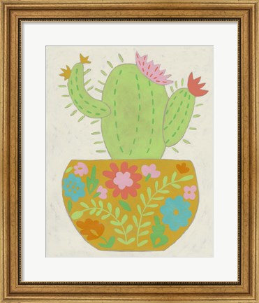 Framed Happy Cactus II Print