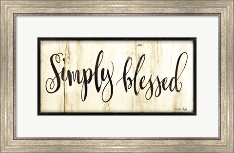 Framed Simply Blessed Print