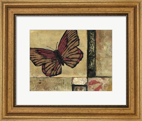 Framed Butterfly in Border I Print