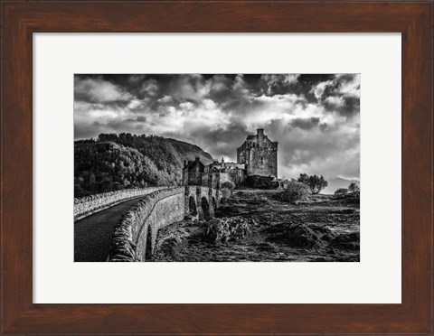 Framed Fairytale Castle 2 Black &amp; White Print