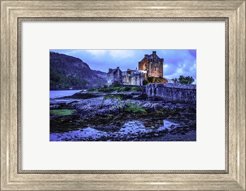 Framed Fairytale Castle Twilight 2 Print