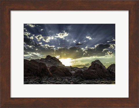 Framed Valley Of Fire 3 Print