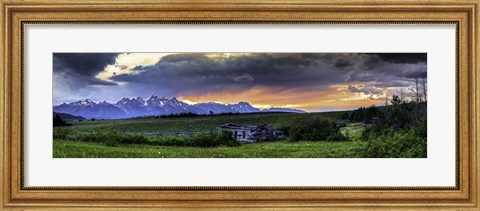 Framed Teton Mountains 2 Print