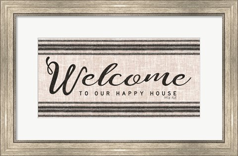 Framed Welcome to Our Happy Place Print