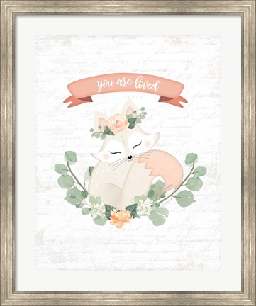 Framed Sweet Little Fox Print