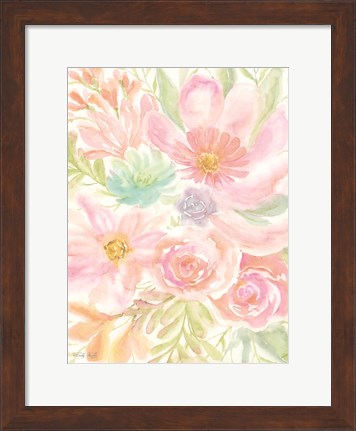 Framed Mixed Floral Blooms II Print